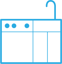 キッチンのイラスト