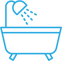 バスタブのイラスト