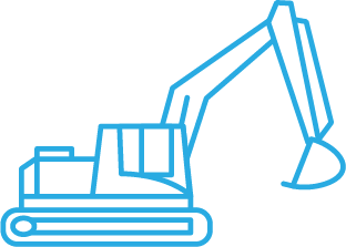 ショベルカーのイラスト