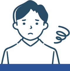 悩む男性のイラスト