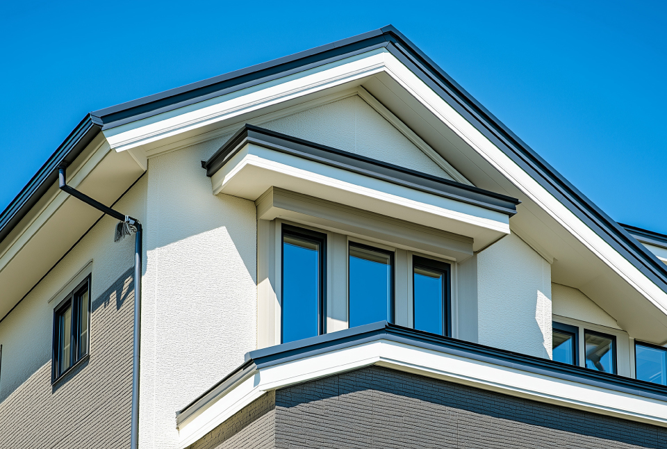 外装工事の作業風景